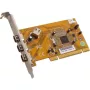 Dawicontrol DC-1394 PCI Express FireWire 400 adapterio kortelė su 2 išoriniais + 1 vidiniu prievadu, VIA VT6306, žemo profilio laikiklis