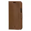 DBRAMANTE 1928 Copenhagen Slim Flip Case, skirta Apple iPhone 13 Pro Max, iš pilno grūdo odos, šviesiai ruda, magnetinis užsegimas, 3 kortelių lizdai, stovo funkcija, belaidžio įkrovimo palaikymas