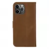 DBRAMANTE 1928 Copenhagen Slim Flip Case, skirta Apple iPhone 13 Pro Max, iš pilno grūdo odos, šviesiai ruda, magnetinis užsegimas, 3 kortelių lizdai, stovo funkcija, belaidžio įkrovimo palaikymas