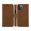 DBRAMANTE 1928 Copenhagen Slim Flip Case, skirta Apple iPhone 13 Pro Max, iš pilno grūdo odos, šviesiai ruda, magnetinis užsegimas, 3 kortelių lizdai, stovo funkcija, belaidžio įkrovimo palaikymas