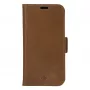 DBRAMANTE 1928 Copenhagen Slim Flip Case, skirta Apple iPhone 13 Pro Max, iš pilno grūdo odos, šviesiai ruda, magnetinis užsegimas, 3 kortelių lizdai, stovo funkcija, belaidžio įkrovimo palaikymas