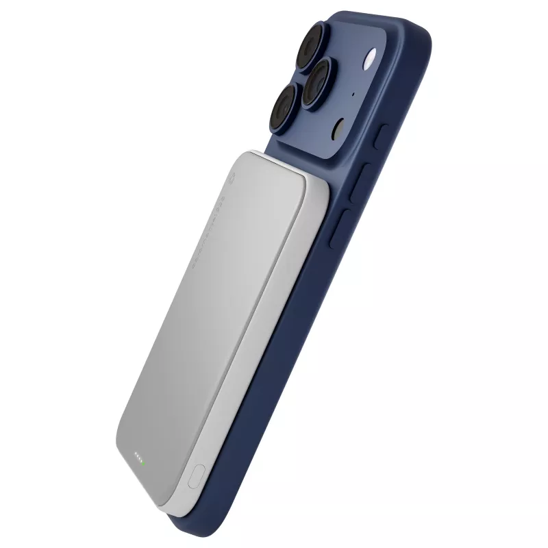 DBRAMANTE 1928 dbramante1928 rechargePowerBank5KWLSlimQi225wWHT belaidis power bank 5000 mAh baltas