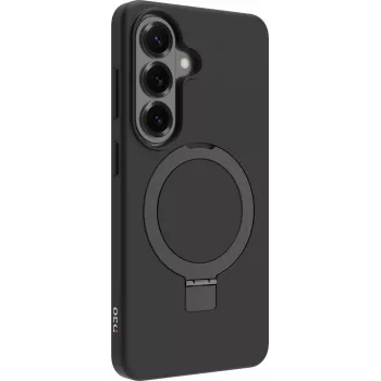 dbramante1928 Iceland Ultra Užpakalinis Dangtelis Mobiliajam Telefonui su Magnetiniu Stovu, D3O, Plastikas, Juoda, Skirtas Samsung Galaxy S26