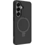 dbramante1928 Iceland Ultra Užpakalinis Dangtelis Mobiliajam Telefonui su Magnetiniu Stovu, D3O, Plastikas, Juoda, Skirtas Samsung Galaxy S26