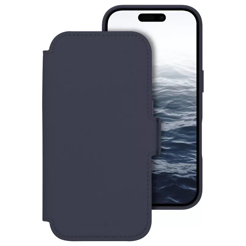 dbramante1928 Lynge Flip Case mobiliesiems telefonams - suderinamumas su MagSafe - Deep Water - skirta Apple iPhone 17