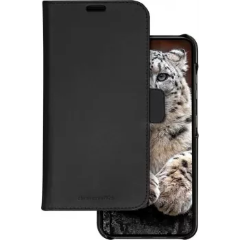 DBRAMANTE1928 Lynge piniginės dėklas Samsung Galaxy A55 5G - viso grūdo oda, juodas LY55GTBL6143