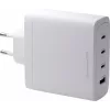 DBRAMANTE1928 Re-Charge GaN sieninis įkroviklis 140W – 4 išvesties prievadai (3x USB-C, 1x USB-A) – baltas