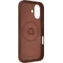 dbramante1928 Roskilde Back Cover for Mobile Phone - MagSafe Compatible - Genuine Leather - Dark Tan - for Apple iPhone 17