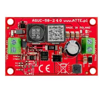 DC/DC keitiklis ATTE ASUC-100-AD0-OF 100W 12V 8.3A DIN bėgis