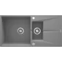 DEANTE 1.5 dublių granito kompozito virtuvės kriauklė su džiovintuvu – juoda (780x490 mm)