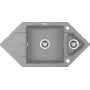 DEANTE 1.5 dubenėlio granitinė kriauklė su džiovintuvu - Space-Saver, grafitas, 780x440 mm