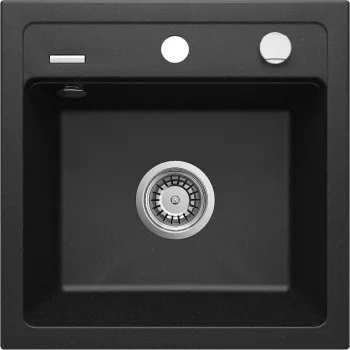 DEANTE 1-Bowl Granite Composite Kitchen Sink Black 780x490mm