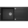DEANTE 1-Bowl Granite Composite Sink with Drainer - Black (780x440 mm)