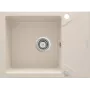 DEANTE 1-Bowl Granite Composite Sink with Drainer - Graphite