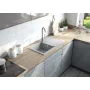 DEANTE 1-Bowl Granite Sink with Drainer – Onyx, Fragranite, 620x500mm