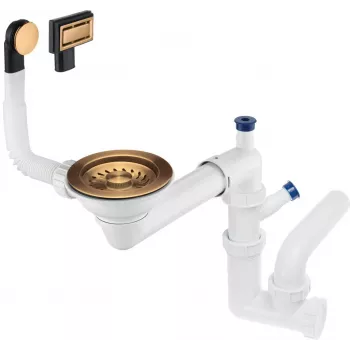 DEANTE 1-Bowl Sink Waste Space-Saver Trap