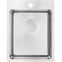 DEANTE 1-dubuo plieninė kriauklė Onyx Black granito kompozitas įstatoma virtuvės kriauklė 530x500mm
