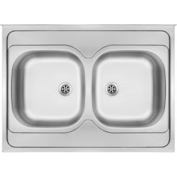 DEANTE 2-Bowl Stainless Steel Overlay Kitchen Sink 800x600 mm