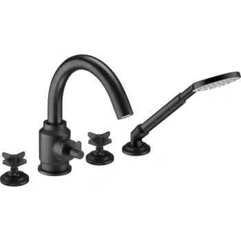 DEANTE 4-Hole Bathtub Mixer with Shower Set Chrome Brass Arnika