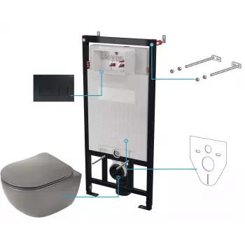 DEANTE 6-in-1 paslėptas tualeto komplektas