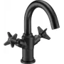 DEANTE Arnika Nero Washbasin Mixer Tap Matte Black 1-Hole Standing Single Lever Ceramic Cartridge 25 mm Eco-flow