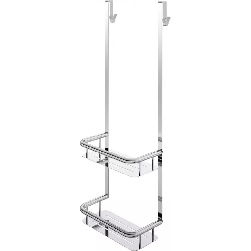 DEANTE Bamboo Shower Caddy su 2 lentynomis ir 2 kabliukais - Pakabinama lentyna virš durų vonios kambario saugojimui