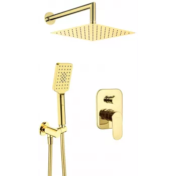 DEANTE Paslėptas dušo komplektas Arnika Chrome 250mm Apvalus lietaus dušas