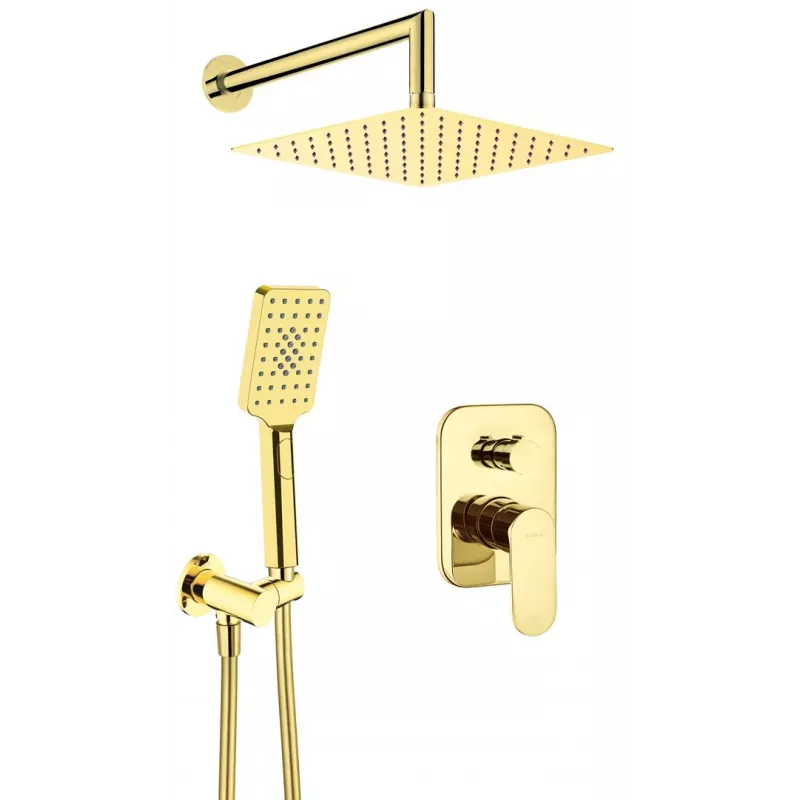 DEANTE Paslėptas dušo komplektas Arnika Chrome 250mm Apvalus lietaus dušas