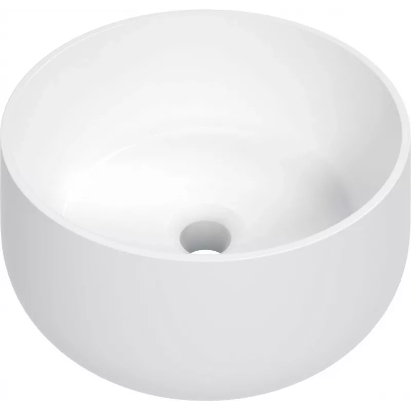 DEANTE Countertop Ceramic Washbasin Crea Series White Glossy