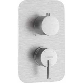 DEANTE išorinis maišytuvo elementas BOX - chromuotas, kvadratinė rozetė, vienas svirtis, keraminė kasetė 35 mm