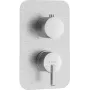 DEANTE išorinis maišytuvo elementas BOX - chromuotas, kvadratinė rozetė, vienas svirtis, keraminė kasetė 35 mm