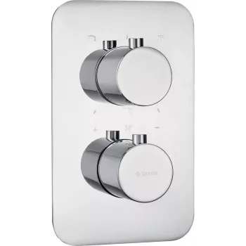 Deante išorinis elementas termostatiniam BOX, chromuotas