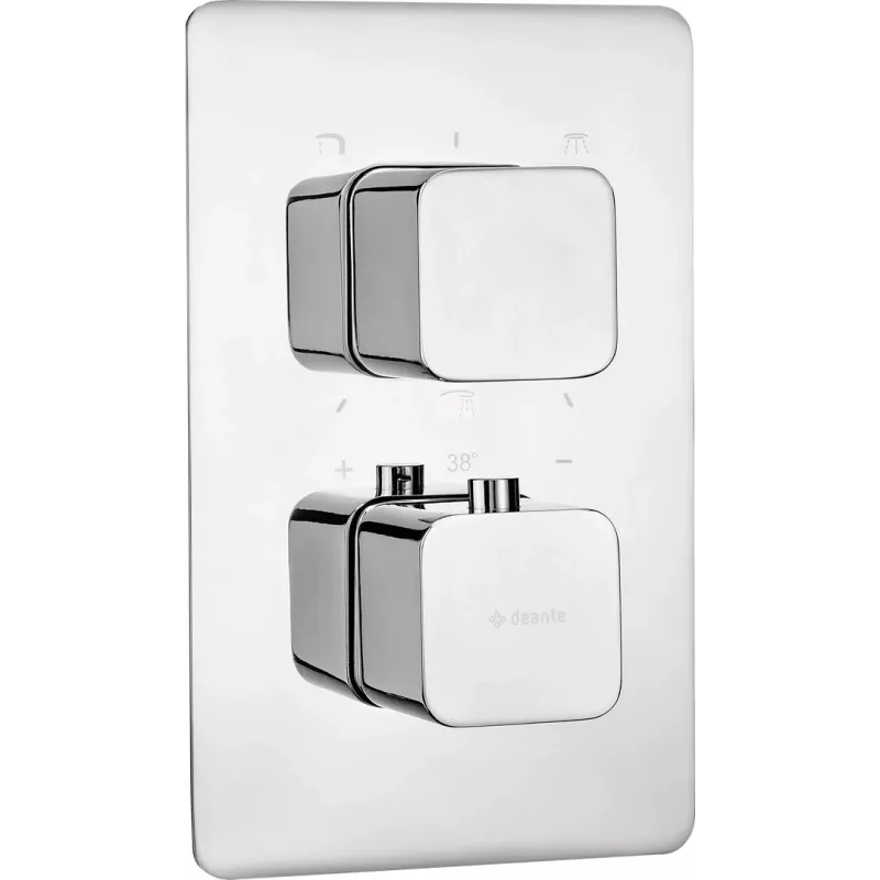 DEANTE Išorinis elementas termostatiniam BOX - Chromuotas