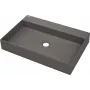 DEANTE Granito stalviršio praustuvas su čiaupo anga - 60x40 cm antracitas