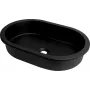 DEANTE Granite Undermount/Recessed Washbasin Titanium Black 460x410 mm
