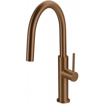 DEANTE Hiacynt virtuvės maišytuvas chromuotas, ištraukiamas, sukamas, vienos svirties, žalvarinis
