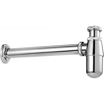 DEANTE NHC_031I butelinis praustuvo sifonas, baltas, G 1 1/4 inch įvadas, 32 mm išvadas, reguliuojamo aukščio, EN 274