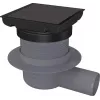 DEANTE Point Drain - Reversible - Nerūdijančio plieno grindų kanalizacija su sausu sifonu, 150x150 mm