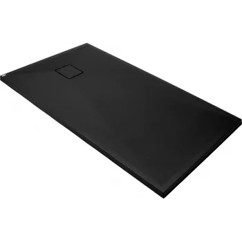 DEANTE Stačiakampis Granitinis Dušo Padėklas 140x70 cm Juodas