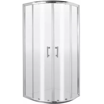 DEANTE Pusapvalis Dušo Kampas 80 cm, Chromuotas, Skaidrus Stiklas