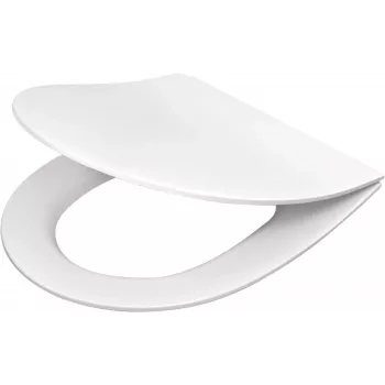 DEANTE Slim Soft-Close Tualeto Sėdynė D Formos Balta Duroplast