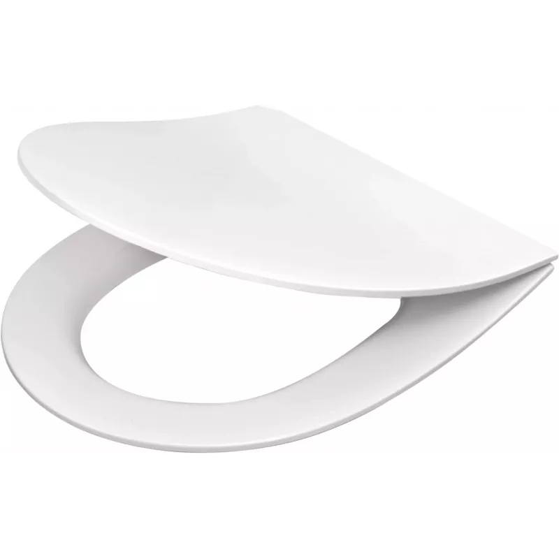 DEANTE Slim Soft-Close Tualeto Sėdynė D Formos Balta Duroplast