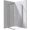 DEANTE Kvadratinė dušo kabina 80x80 cm chromuotas rėmas dvigubos stumdomos durys
