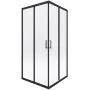 DEANTE Square Shower Enclosure 80x80 cm Chrome Aluminium Clear Tempered Glass