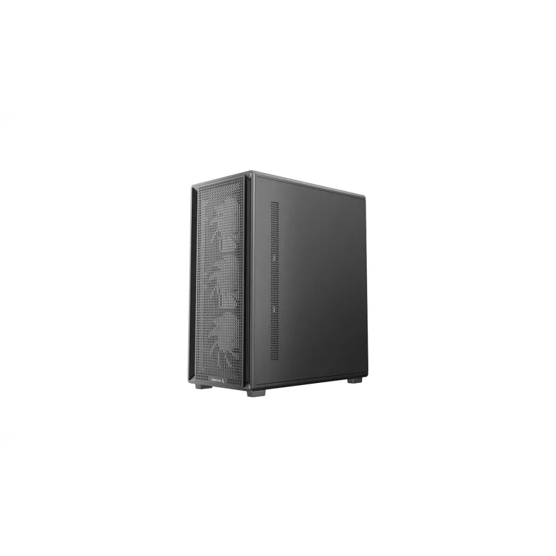 Deepcool CC550 4F Mid Tower korpusas, 4x 120mm LED ventiliatoriai, grūdintas stiklas, juoda