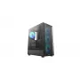 Deepcool CC550 4F Mid Tower korpusas, 4x 120mm LED ventiliatoriai, grūdintas stiklas, juoda