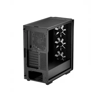Deepcool CG560 Mid Tower Case su grūdinto stiklo šonine plokšte, juoda