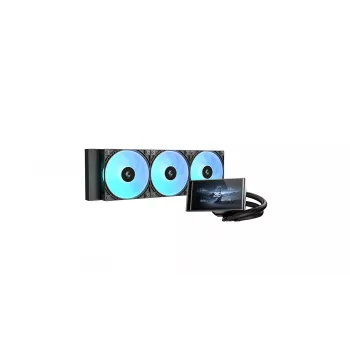 Deepcool LT360 VISION ARGB 360mm Skystas Aušintuvas, Juodas, ARGB, Intel ir AMD, 3x120mm PWM Ventiliatoriai