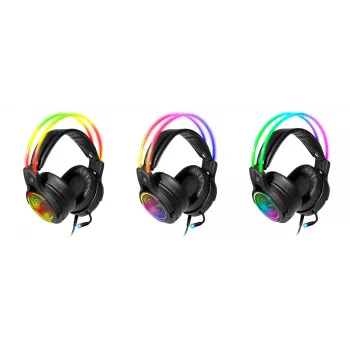 Defender COSMO PRO 7.1 Virtual Sound Backlit Gaming USB RGB Gaming Headphones with Microphone