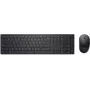 Dell Pro belaidis klaviatūros ir pelės rinkinys KM5221W-US (juodas)